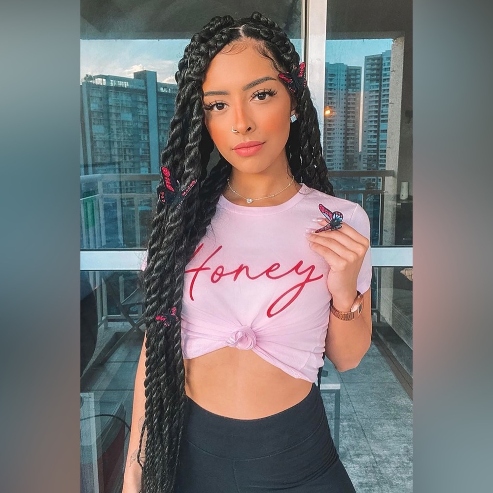 Give ‘em Honey Knot Crop Top (Fashion Nova)